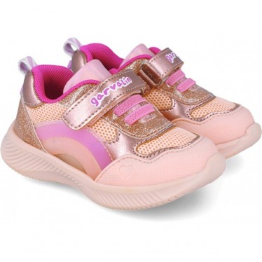 Chaussures de sport pour filles Garvalín 252801 Lights ROSA_A032