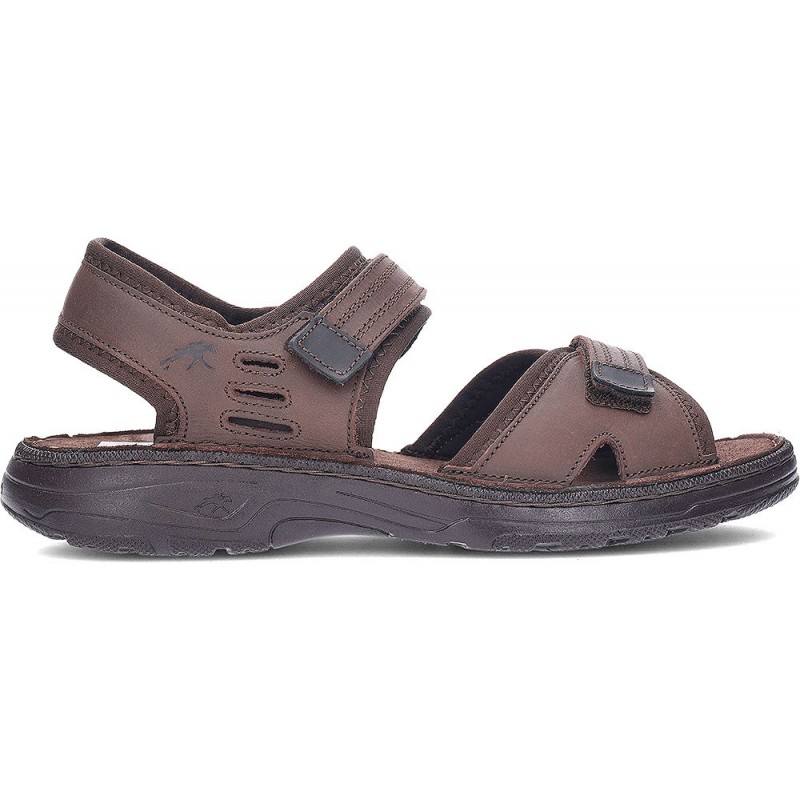 Sandales en cuir FLUCHOS Azores F2197 MARRON_NEGRO