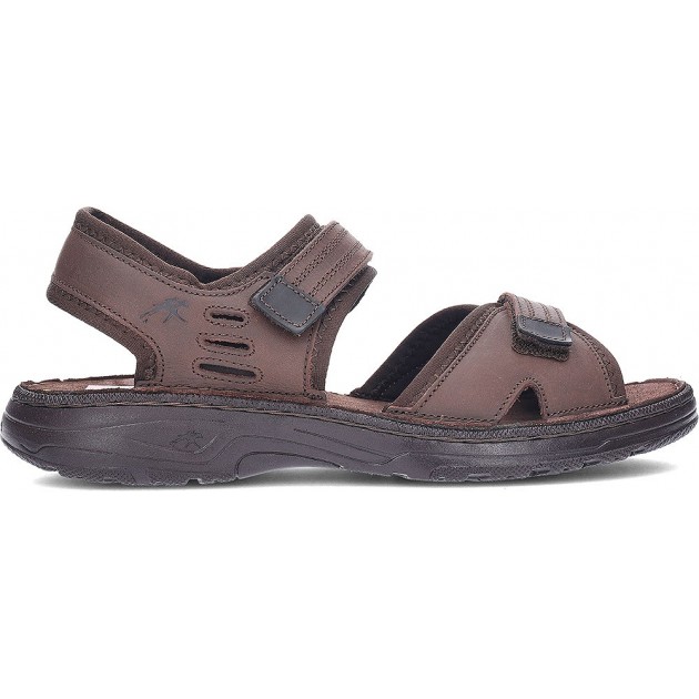 Sandales en cuir FLUCHOS Azores F2197 MARRON_NEGRO Sandales en cuir FLUCHOS Azores F2197 MARRON_NEGRO