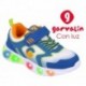 Baskets lumineuses Garvalin 252828 Halo pour garçon BLANCO_ROYAL_B825