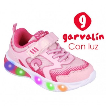 Chaussures de sport lumineuses pour filles Garvalin 252828 Halo ROSA_C032