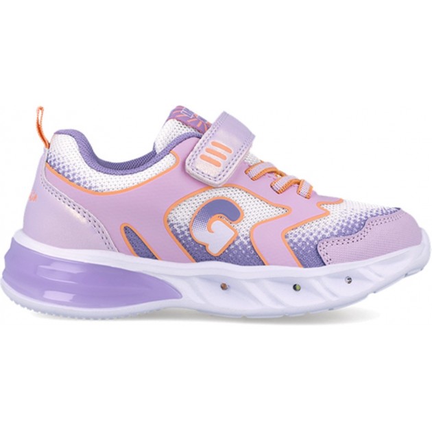 Chaussures de sport lumineuses pour filles Garvalin 252828 Halo BLANCO_LILA_D661