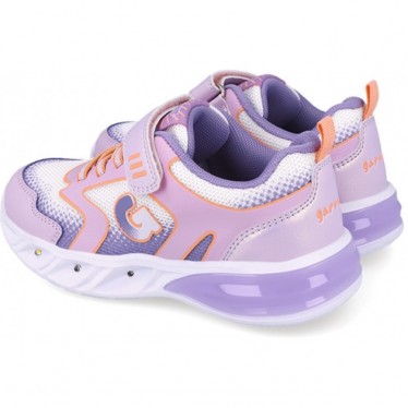 Chaussures de sport lumineuses pour filles Garvalin 252828 Halo BLANCO_LILA_D661