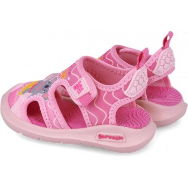 Sandales de plage Garvalin 252846 à imprimé vagues pour filles ROSA_B032