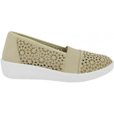 Mocassins Doctor Cutillas 38474 à fleurs découpées pour femme PLATINO