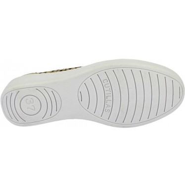 Mocassins Doctor Cutillas 38474 à fleurs découpées pour femme PLATINO