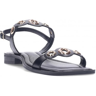GIOSEPPO Sandales en cuir sirène 74348 BLACK