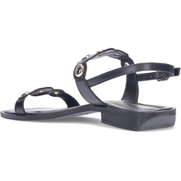 GIOSEPPO Sandales en cuir sirène 74348 BLACK