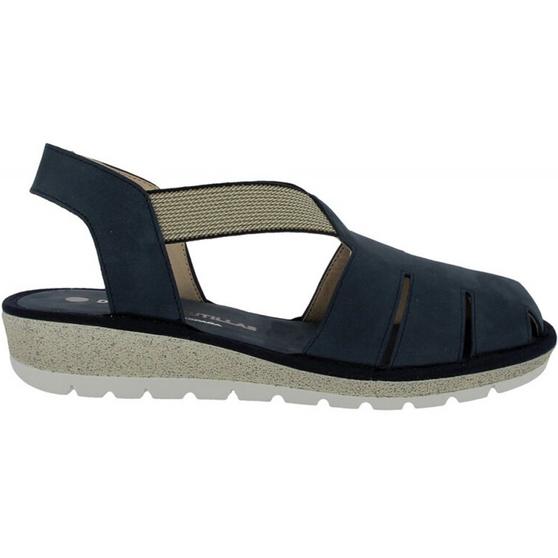 Sandale crabe pour femme Doctor Cutillas 35336 avec élastiques MARINO