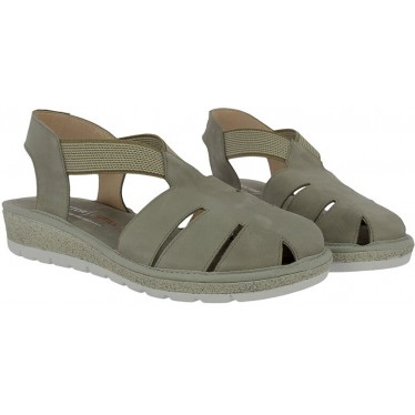 Sandale crabe pour femme Doctor Cutillas 35336 avec élastiques TAUPE