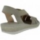 Sandale crabe pour femme Doctor Cutillas 35336 avec élastiques TAUPE