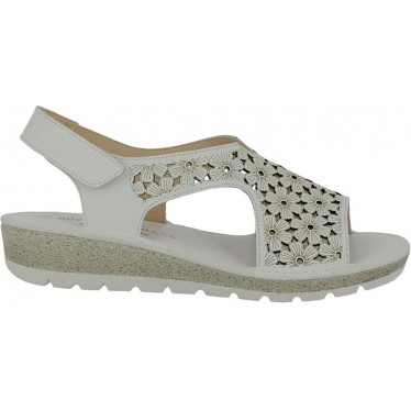 Sandales à fleurs coupées Doctor Cutillas 35334 pour femme BLANCO