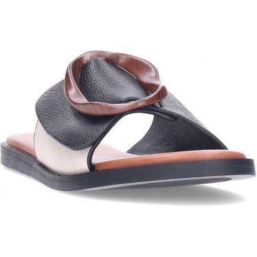Sandales plates NOA HARMON Thais 9663-M06 MULTI_BLACK