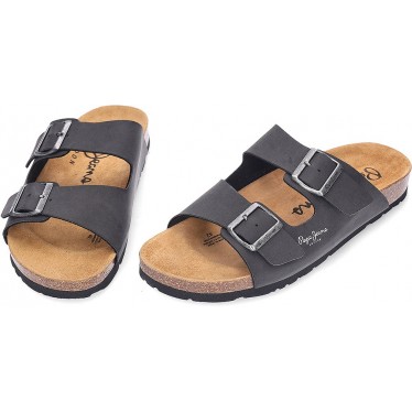 Sandales PEPE JEANS Double Velours PMS80003 BLACK
