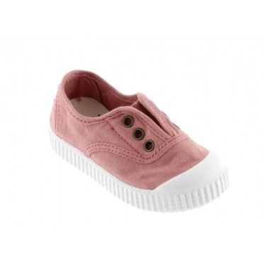 Baskets en toile élastique Victoria 106627 pour enfants NUDE