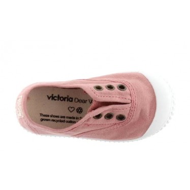 Baskets en toile élastique Victoria 106627 pour enfants NUDE