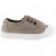 Baskets en toile élastique Victoria 106627 pour enfants BEIGE