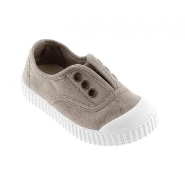 Baskets en toile élastique Victoria 106627 pour enfants BEIGE