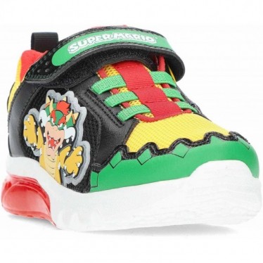 Baskets lumineuses pour enfants GEOX Cyberdrone Bowser J55LBE GREEN_RED