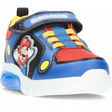 Baskets lumineuses enfant GEOX Super Mario J55LBF ROYAL_RED