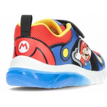 Baskets lumineuses enfant GEOX Super Mario J55LBF ROYAL_RED
