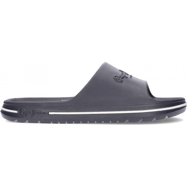 Tongs PEPE JEANS Beach Slide pour homme PMS70159 BLACK Tongs PEPE JEANS Beach Slide pour homme PMS70159 BLACK