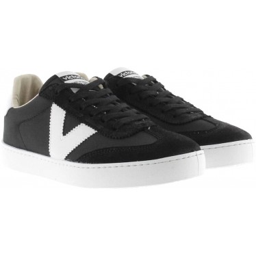 Chaussures de sport en daim et nylon Victoria 1126193 Berlin NEGRO