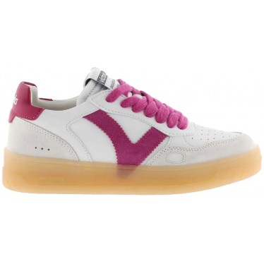 Baskets Victoria 1257129 Seoul effet cuir pour femme FUCSIA