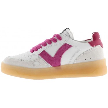 Baskets Victoria 1257129 Seoul effet cuir pour femme FUCSIA