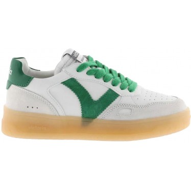 Baskets Victoria 1257129 Seoul effet cuir pour femme VERDE