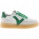 Baskets Victoria 1257129 Seoul effet cuir pour femme VERDE