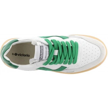 Baskets Victoria 1257129 Seoul effet cuir pour femme VERDE