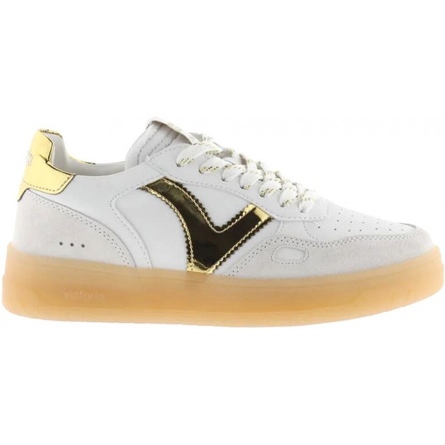 Chaussures de sport effet cuir Victoria 1257130 Seoul pour femme ORO