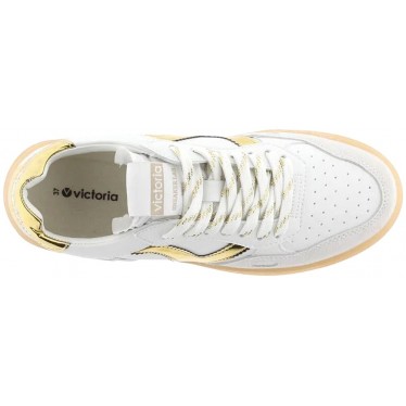 Chaussures de sport effet cuir Victoria 1257130 Seoul pour femme ORO