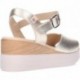 Sandales femme PEPE SAENZ PS11440 PLATINO