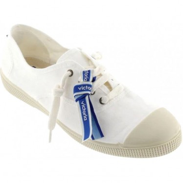 Chaussures de sport Victoria 1661103 en toile anglaise pour femme BLANCO