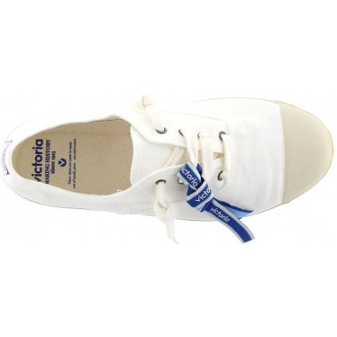 Chaussures de sport Victoria 1661103 en toile anglaise pour femme BLANCO