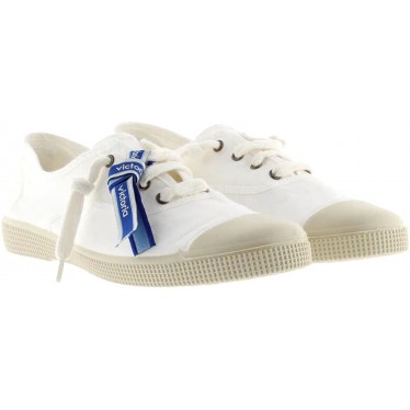 Chaussures de sport Victoria 1661103 en toile anglaise pour femme BLANCO