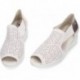 Sandale en cuir 24 HRS Relax 26453 CREMA