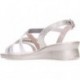Sandale à lanières pour femme 24 HOURS 26519 PLATINO