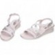 Sandale à lanières pour femme 24 HOURS 26519 PLATINO