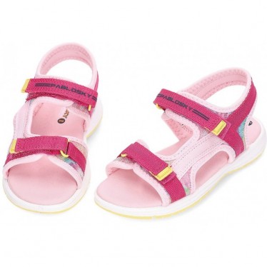 Sandales Pablosky Camping 981780 pour fille PINK_YELLOW