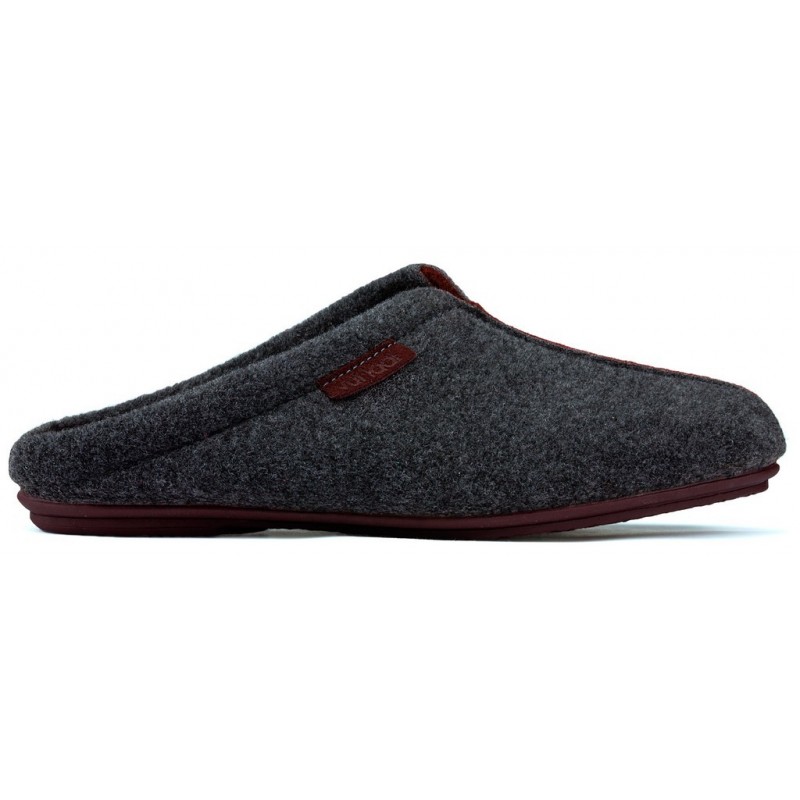 Chaussons de maison VULLADI COMODO GRIS_BURDEOS