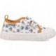 Chaussures de sport respectueuses en toile imprimée Garvalin 252382 pour garçons BLANCO_A050