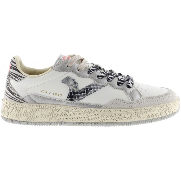 Baskets en cuir VICTORIA Smash Animal Mix 8806109 GRIS