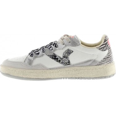 Baskets en cuir VICTORIA Smash Animal Mix 8806109 GRIS