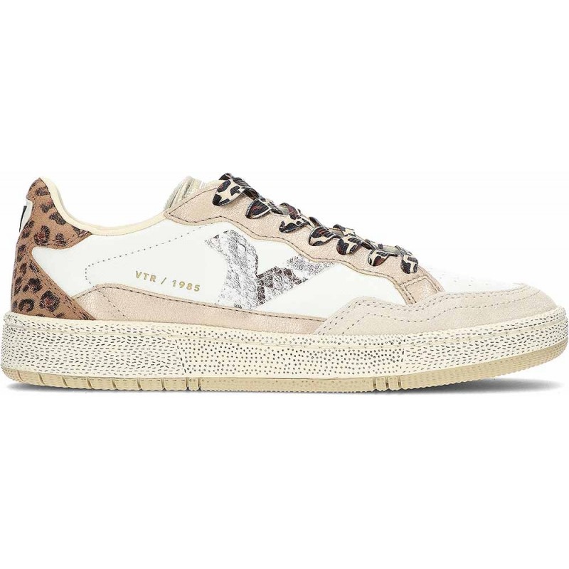 Baskets en cuir VICTORIA Smash Animal Mix 8806109 BEIGE