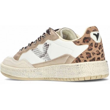 Baskets en cuir VICTORIA Smash Animal Mix 8806109 BEIGE