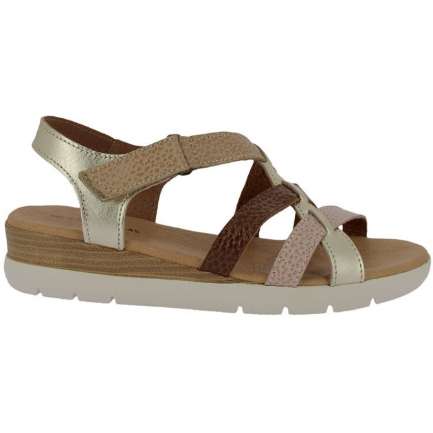Sandales pour femmes Doctor Cutillas 37853 Auto-adhésives PLATINO Sandales pour femmes Doctor Cutillas 37853 Auto-adhésives PLATINO