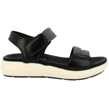 Doctor Cutillas 31408 Sandales élastiques pour femmes NEGRO